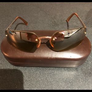 Coach rimless unisex sunglasses